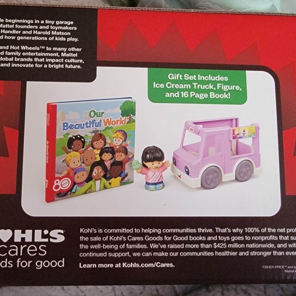 Fisher-Price Little People Purple Ice Cream Truck Set Limited Edition Gift Set - Picture 5 of 5